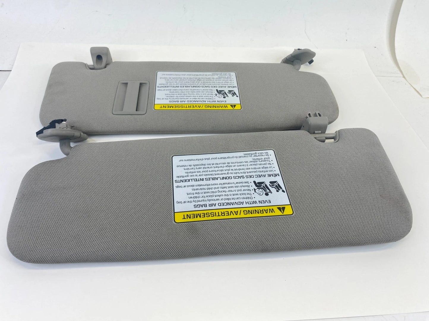 2015-2020 KIA SEDONA ROOF LEFT & RIGHT SUNVISOR PAIR SET OEM