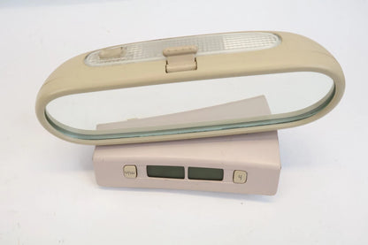 03-10 VW BEETLE CONV INTERIOR REAR VIEW MIRROR W DIGITAL CLOCK 1Y0-857-511-AL