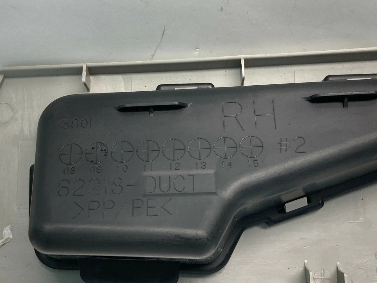 2010-2015 TOYOTA PRIUS FRONT RIGHT PASSENGER VENT COVER PANEL TRIM 62218-47040