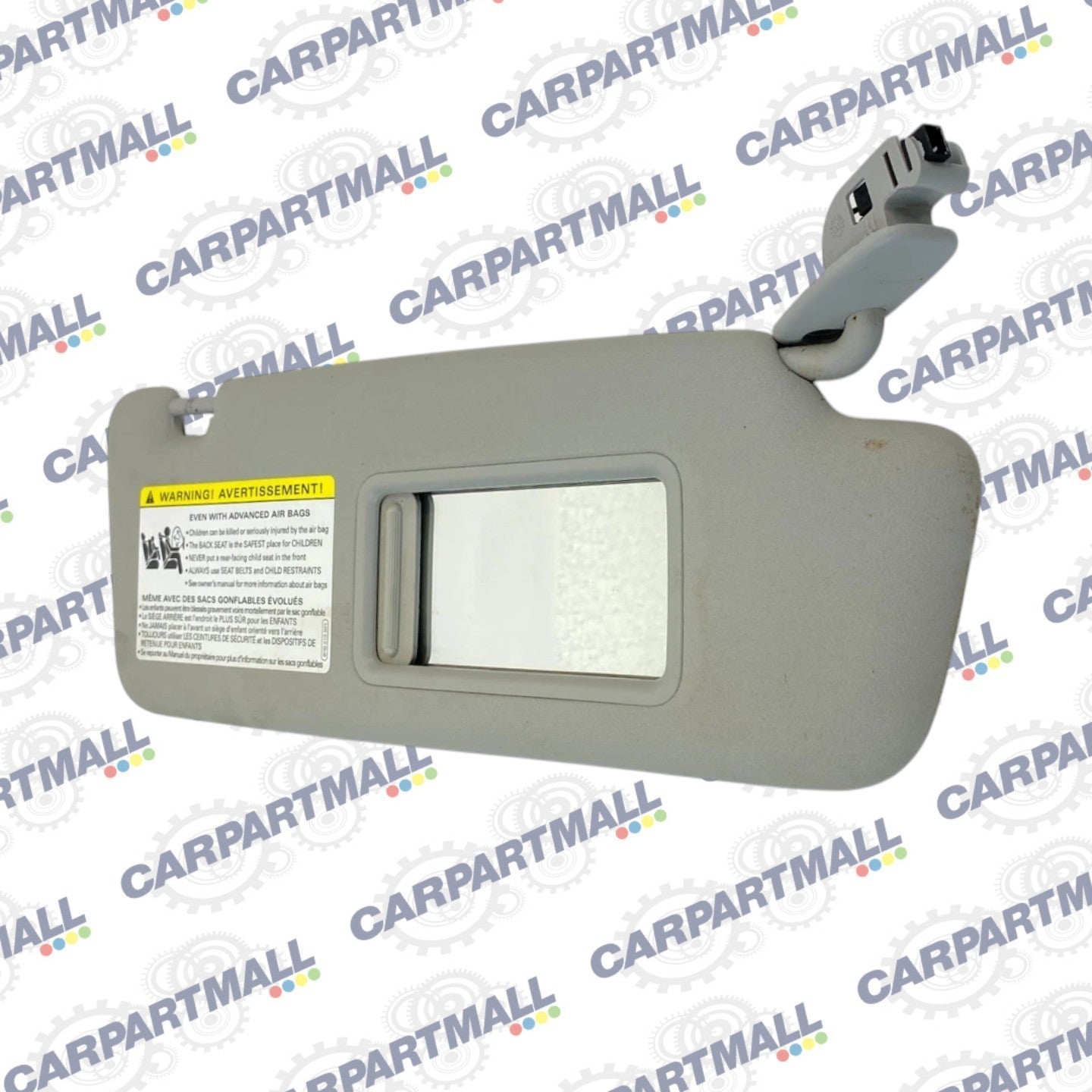 2005-2008 Audi A4 A4 Quattro Right Passenger Sunvisor Sun Visor Gray OEM