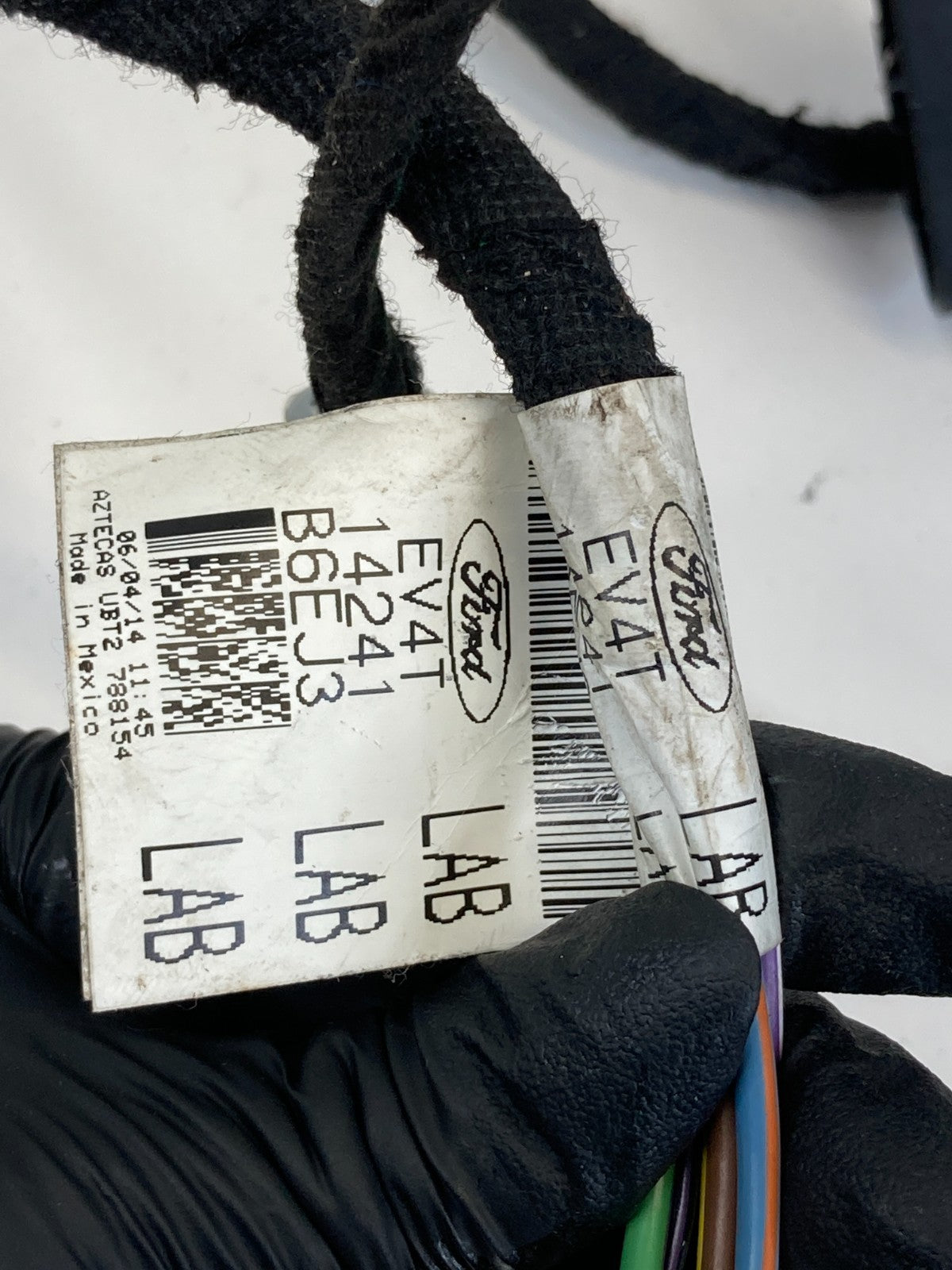 2013-2016 Ford Escape Rear Left Side Door Wire Wiring Harness EV4T-14241-B6EJ3