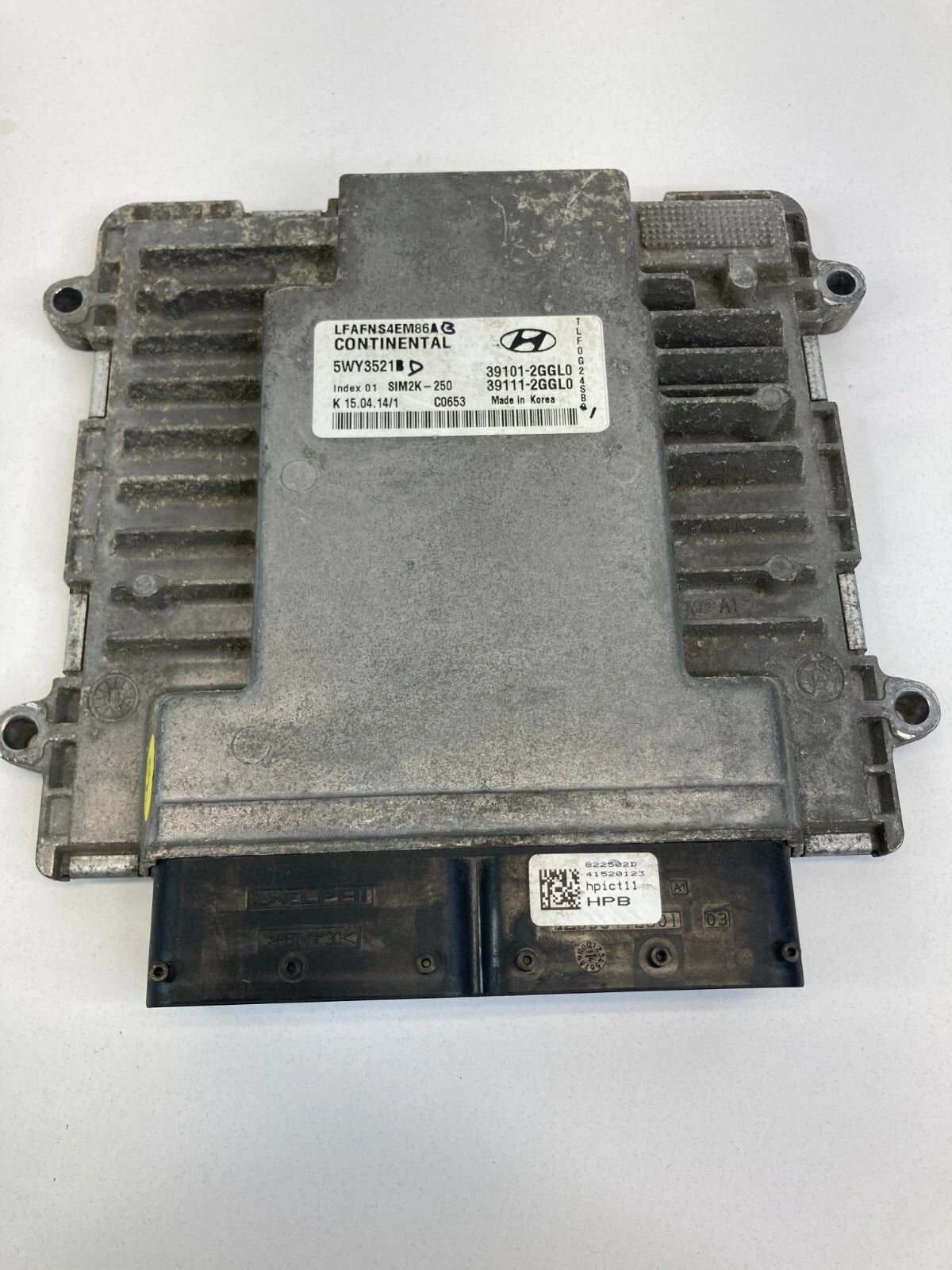 2015 HYUNDAI SONATA 2.4L L4 AT ENGINE COMPUTER CONTROL MODULE 39101-2GGL0 OEM
