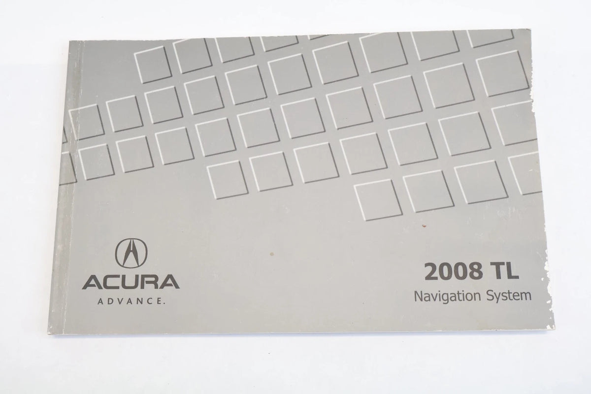 2008 ACURA TL OWNERS MANUAL CONSUMER INFO WARRANTY BOOK NAVIGATION & CASE