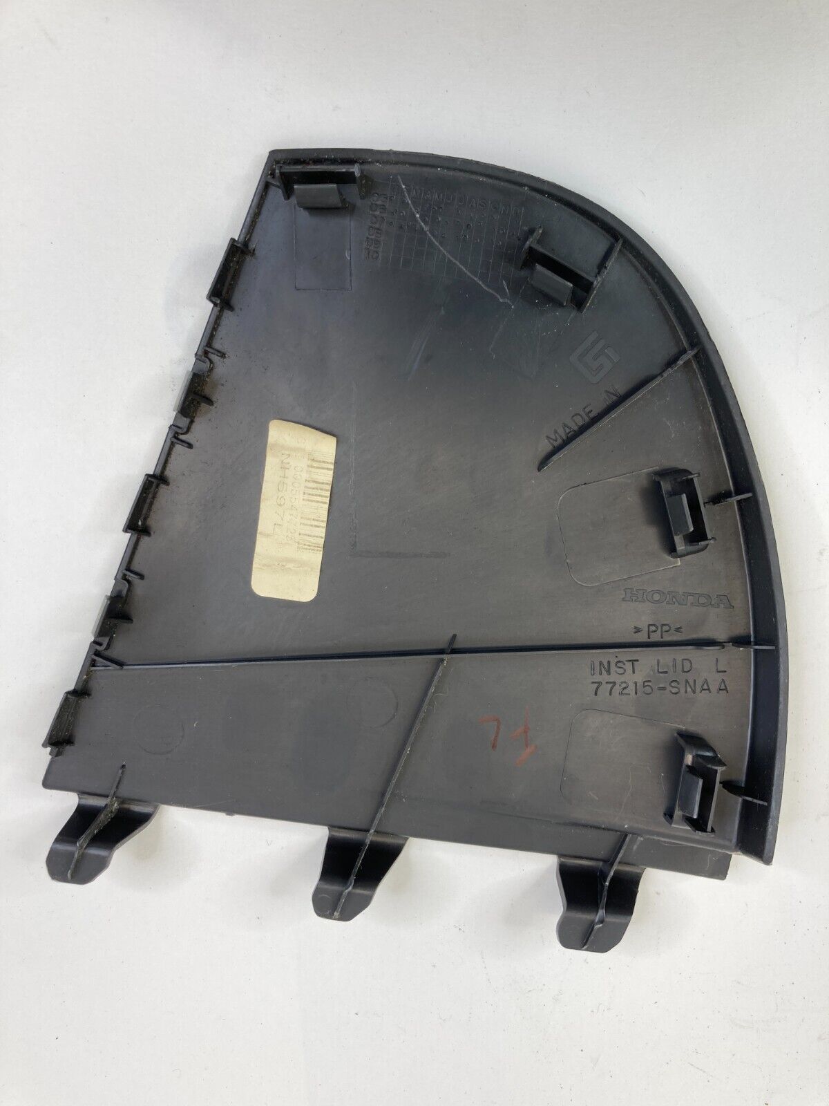 2006-2011 Honda Civic Left Driver Side Dash End Cap Cover Trim 77215-SNA OEM