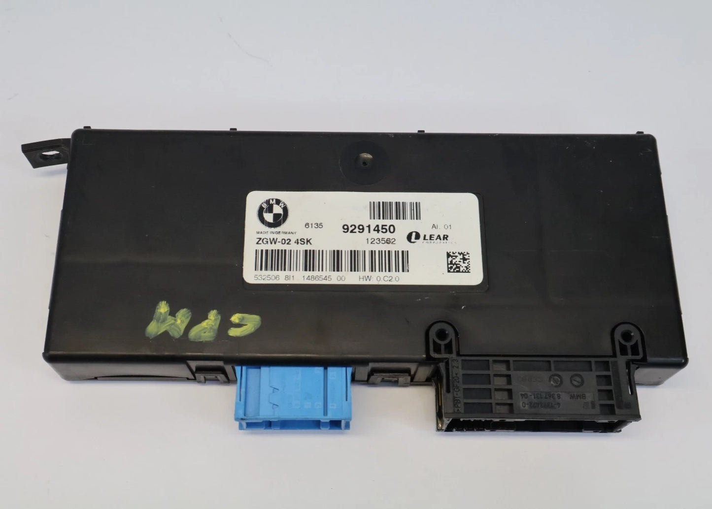2012-2016 BMW 528I 528I XDRIVE F10 CENTRAL GATEWAY MODULE ZGW-02 OEM 9291450
