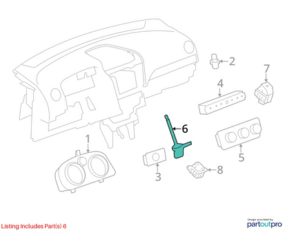 2012-2015 CHEVROLET CAPTIVA SPORT INTERIOR CABIN AIR TEMPERATURE TEMP SENSOR OEM