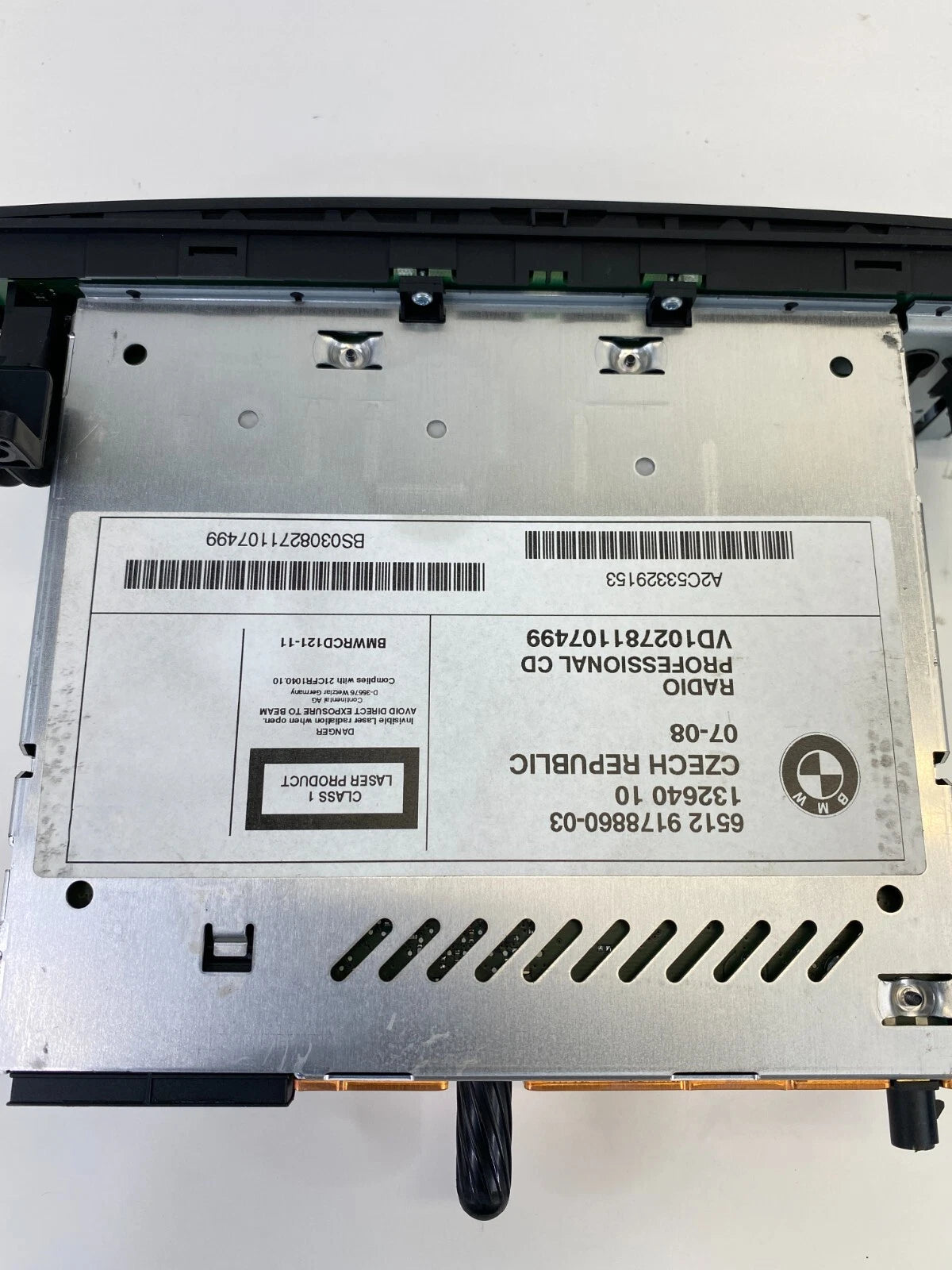 2007 2008 07 08 BMW 328XI AM/FM AUDIO CD PLAYER STEREO 65129178860-03 OEM