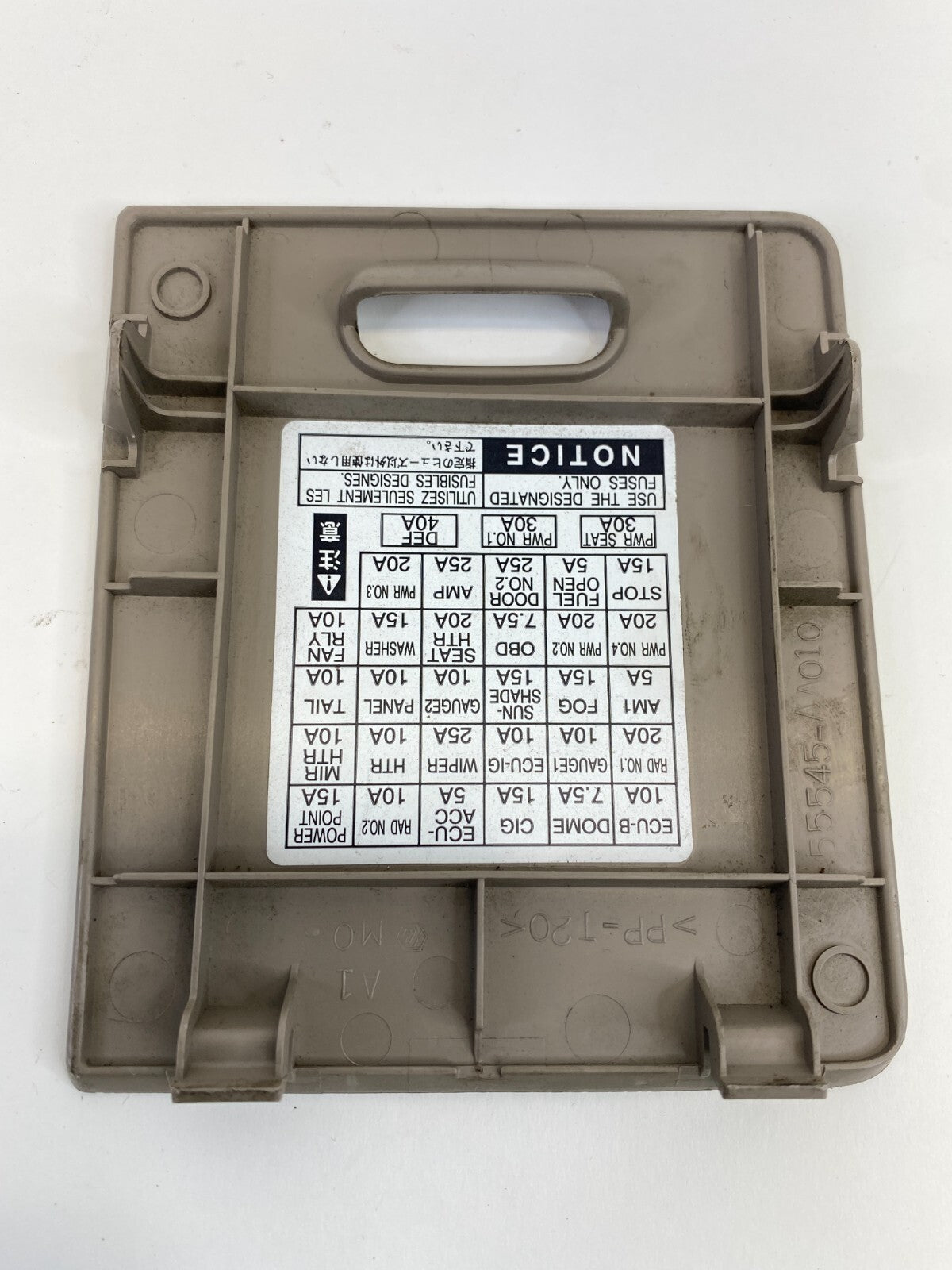 2002-2006 Toyota Camry Dash Left Panel Fuse Box Cover Trim Lid 55545-AA010 OEM