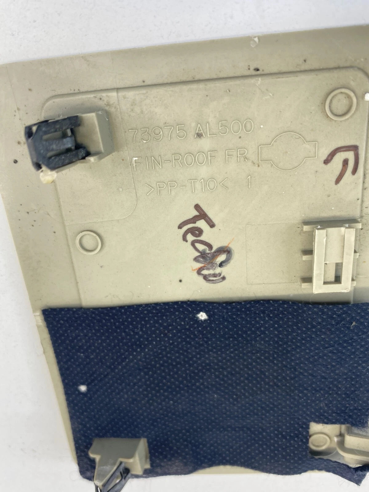 2003 2004 INFINITI G35 COUPE OVERHEAD INTERIOR HOLDER ROOF CARD 73975-AL500