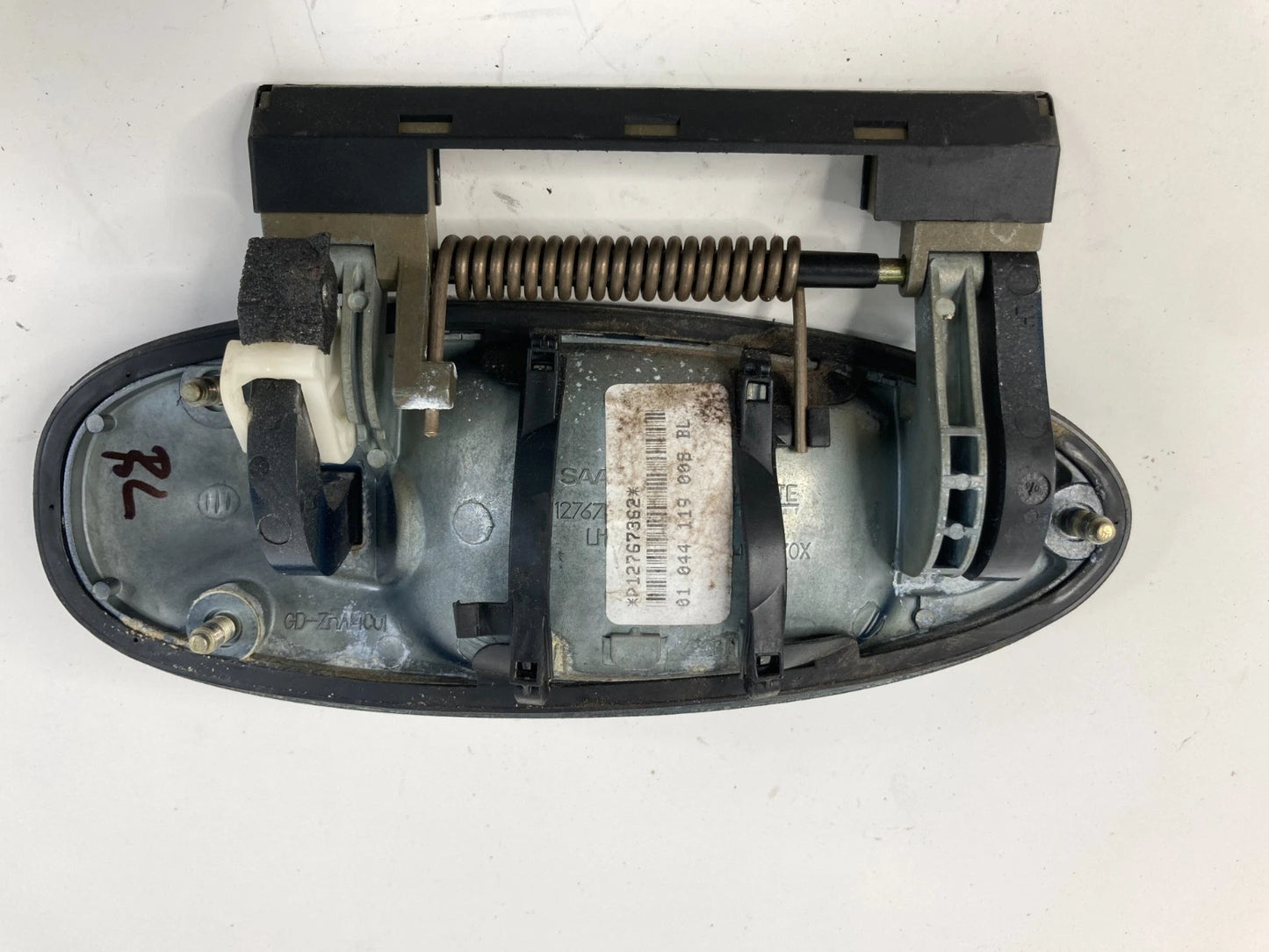 06-11 SAAB 9-3 REAR LEFT BACK SIDE EXTERIOR DOOR HANDLE ASSEMBLY 12767362 OEM