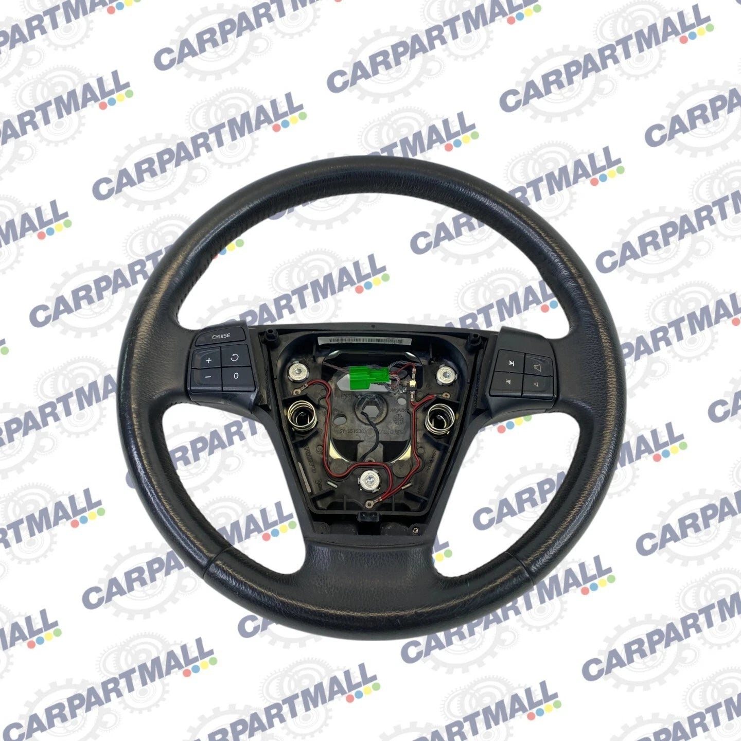 2004-2011 VOLVO S40 2.4I LEATHER STEERING WHEEL W/ CRUISE AUDIO BUTTONS OEM