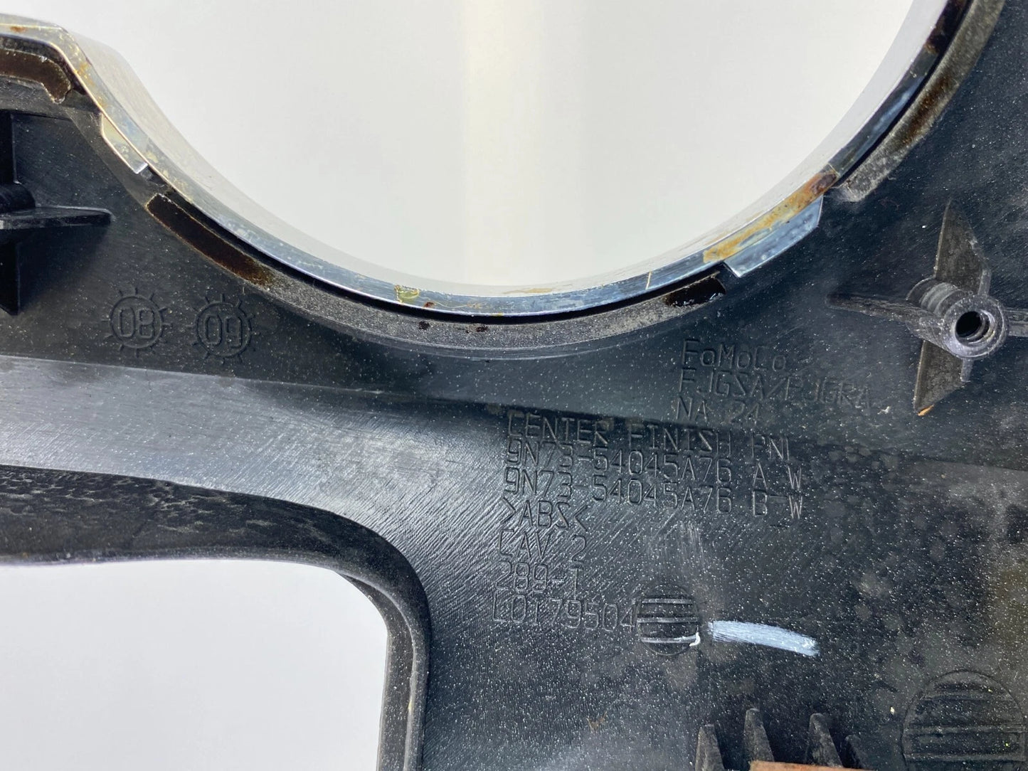 10-12 FORD FUSION CENTER CONSOLE SHIFTER CUP HOLDER BEZEL TRIM 9N73AC39PC oem