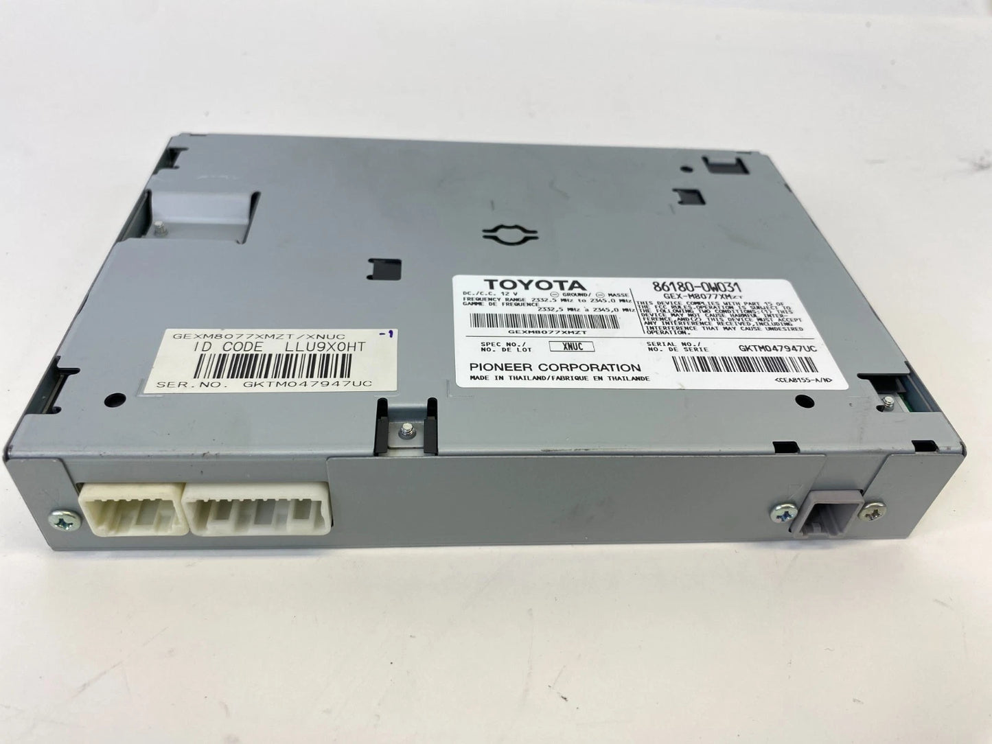 07 08 LEXUS RX350 AUDIO EQUIPMENT SATELLITE RADIO RECEIVER MODULE 86180-0W031