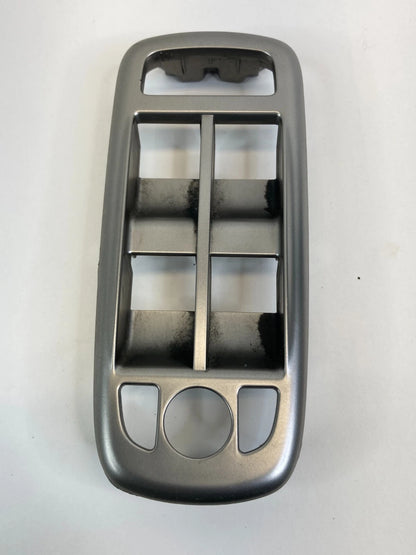2009-2011 JAGUAR XF FRONT LEFT MASTER WINDOW SWITCH BEZEL TRIM COVER SILVER OEM
