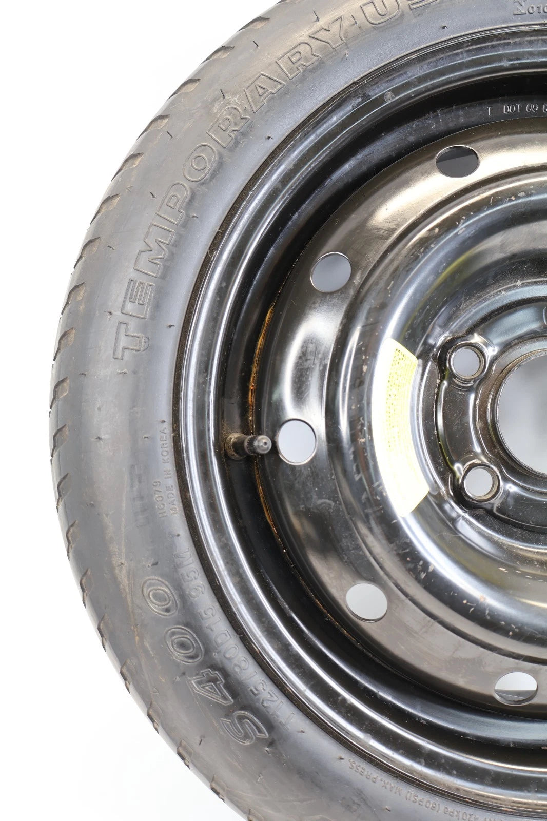 2010-2013 KIA SOUL SPARE TIRE COMPACT DONUT WHEEL T125/80D15 95M OEM