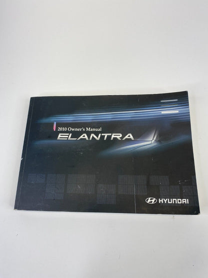 2010 10 Hyundai Elantra SEDAN Owner's Owners Manual Guide Warranty Information