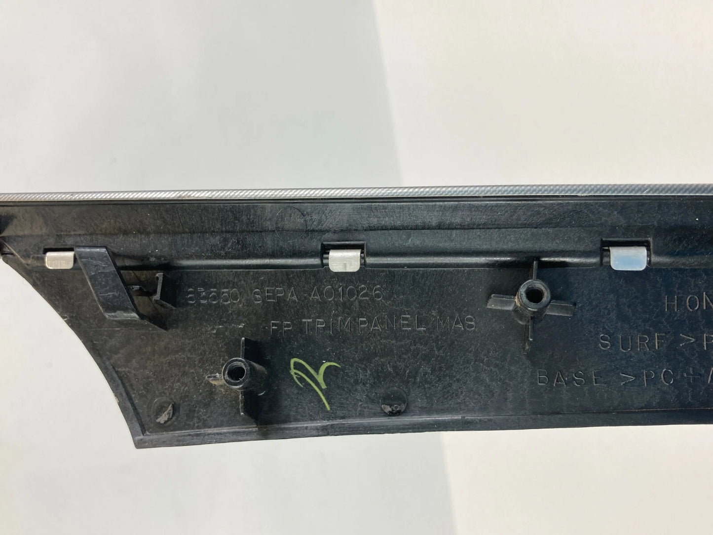 2004-2008 ACURA TL FRONT LEFT INNER DOOR MOLDING TRIM PANEL 83550-SEPA-A01 OEM