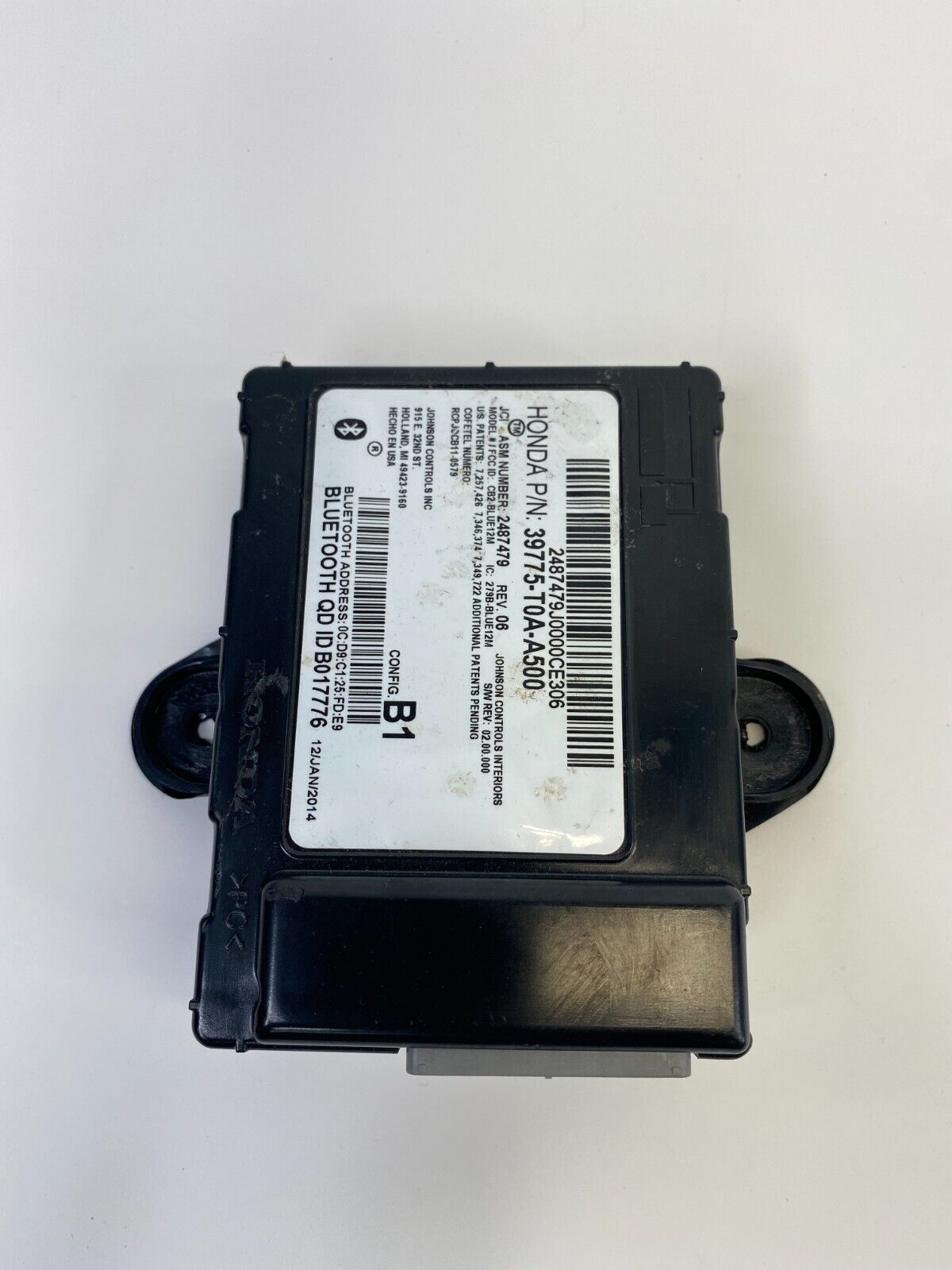 2012-2016 Honda CR-V CRV 2.4L Bluetooth Control Module Unit 39775-T0A-A500 OEM