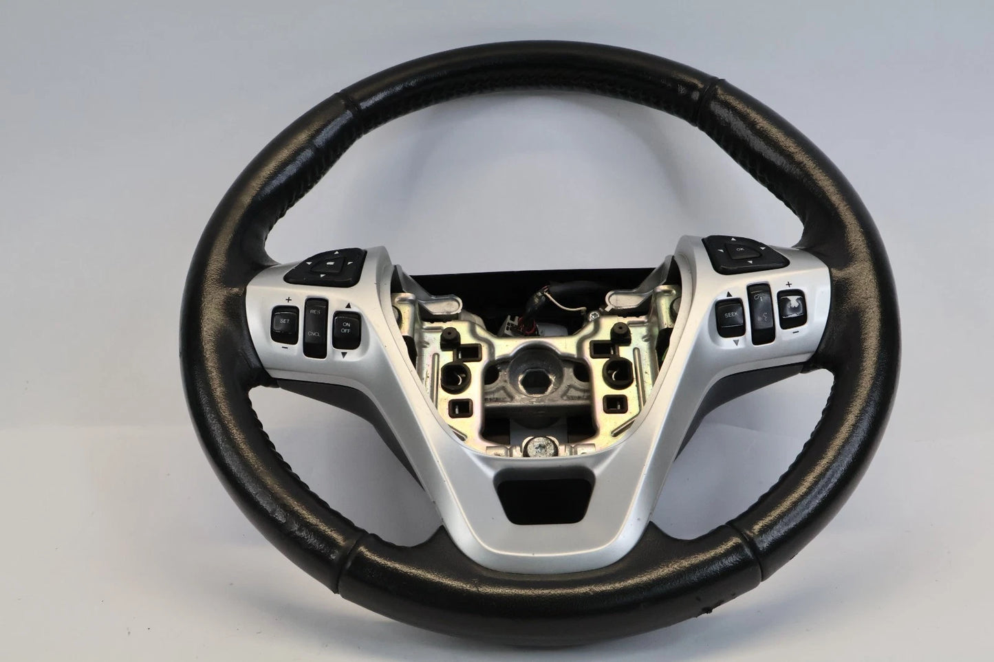 11-15 FORD EXPLORER STEERING WHEEL W CRUISE & CONTROL SWITCH BUTTONS LEATHER OEM