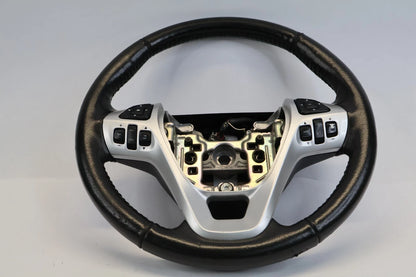 11-15 FORD EXPLORER STEERING WHEEL W CRUISE & CONTROL SWITCH BUTTONS LEATHER OEM