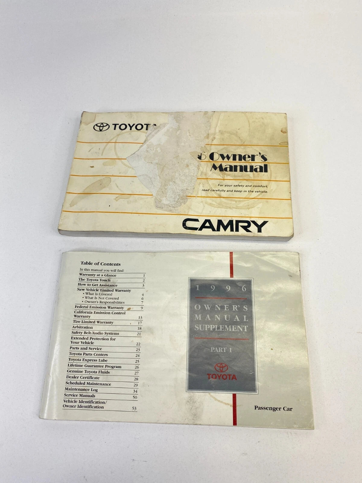 1996 96 TOYOTA CAMRY LE SEDAN OWNERS MANUAL BOOK INFORMATION GUIDE OEM