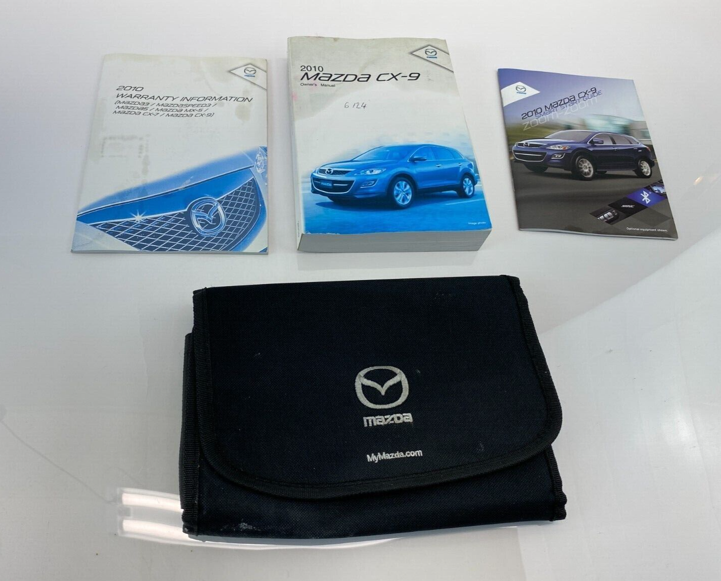 2010 10 Mazda CX-9 Owner's Manual Maintenace Warranty Guide Book w /Case OEM