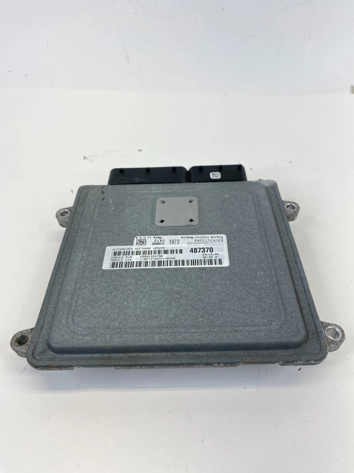 07-10 JEEP COMPASS 2.4L ENGINE COMPUTER CONTROL MODULE UNIT ECU ECM P68019207AB