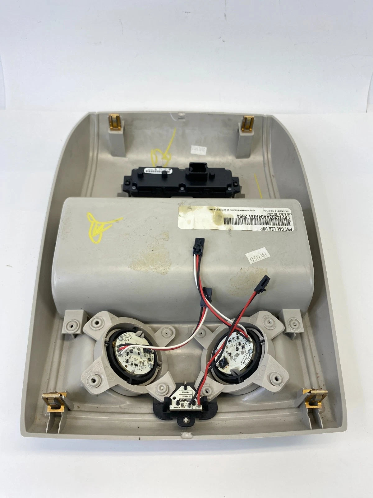 2011-2020 DODGE GRAND CARAVAN ROOF OVERHEAD CONSOLE COVER DOME MAP LIGHT OEM