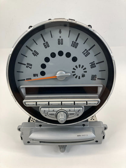 2009 2010 Mini Cooper Dash Radio & Speedometer Instrument Gauge 183K Miles