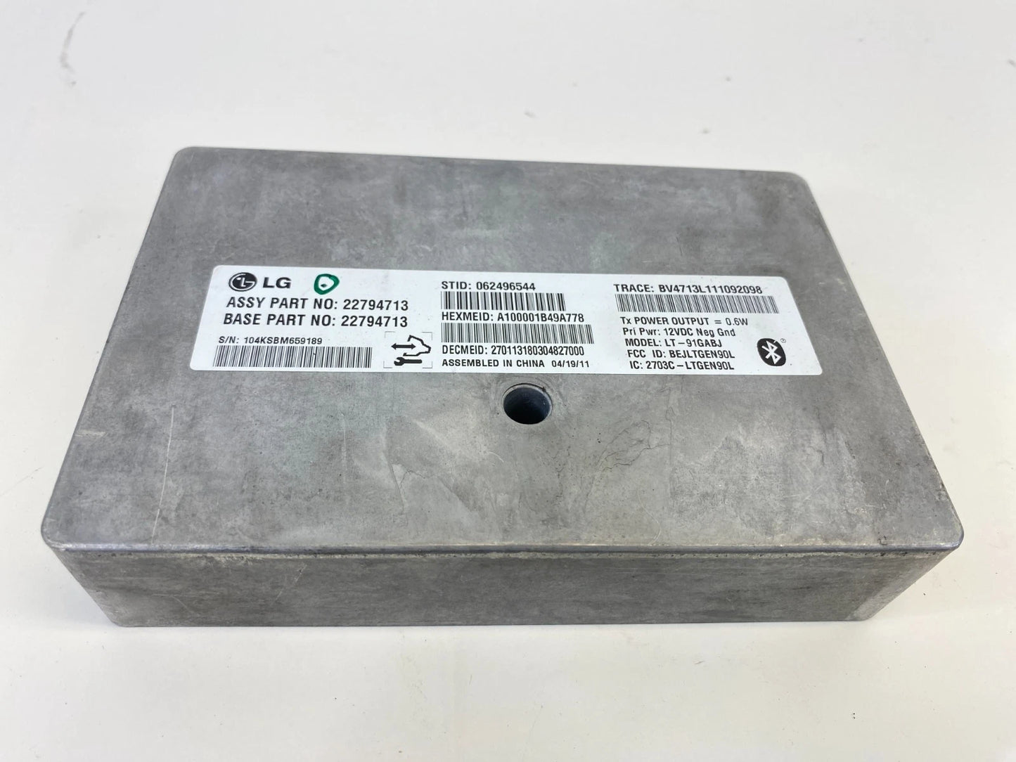 2011 BUICK ENCLAVE ONSTAR COMMUNICATION BLUETOOTH CONTROL MODULE 22794713 OEM