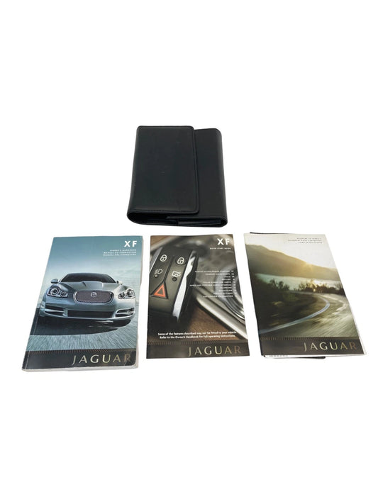 2009 JAGUAR XF OWNERS MANUAL WARRANTY INFORMATION GUIDE SET BOOK W/ CASE OEM