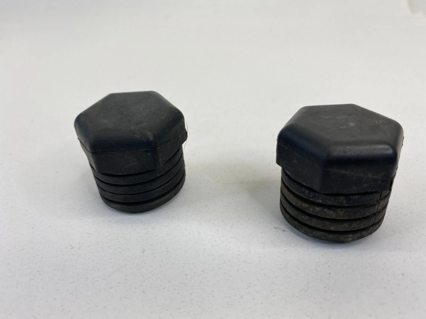 2004-2012 MITSUBISHI GALANT FRONT HOOD BUMPER RUBBER DAMPER ADJUST PAIR SET OEM