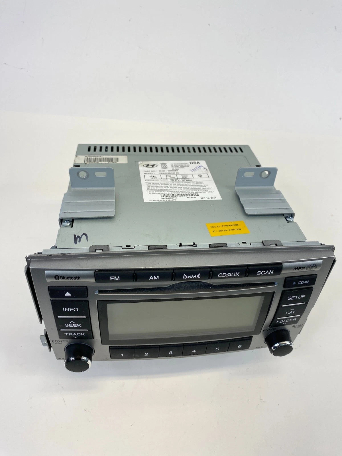 2010-2012 Hyundai Santa Fe AM FM Audio Radio Raceiver CD Player 96180-0W500 OEM