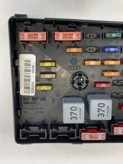 2009-2012 Volkswagen CC 2.0L L4 T Engine Compartment Fuse Box Relay Module OEM