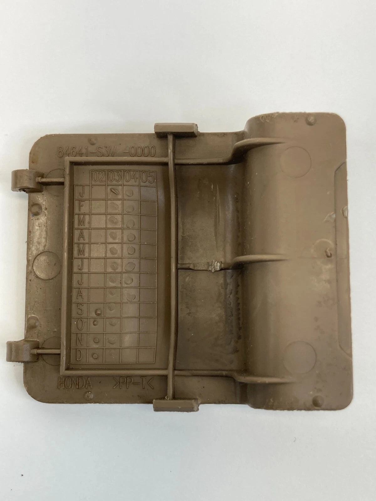 03-06 ACURA MDX REAR CHILD SEAT ANCHOR FINISH PLATE CAP COVER 84641-S3V-Q00 OEM
