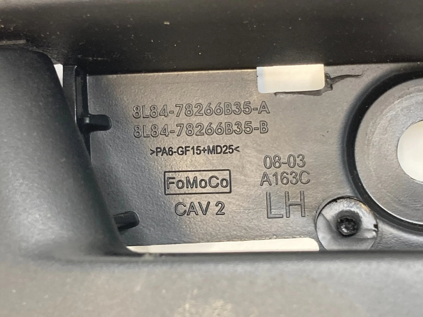 2008-2011 FORD FOCUS REAR LEFT SIDE INTERIOR DOOR HANDLE 8L84-78266B35-A OEM