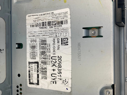 2011 GMC TERRAIN AM FM RADIO CD PLAYER AUDIO CONTROL MODULE UNIT 20983517 OEM