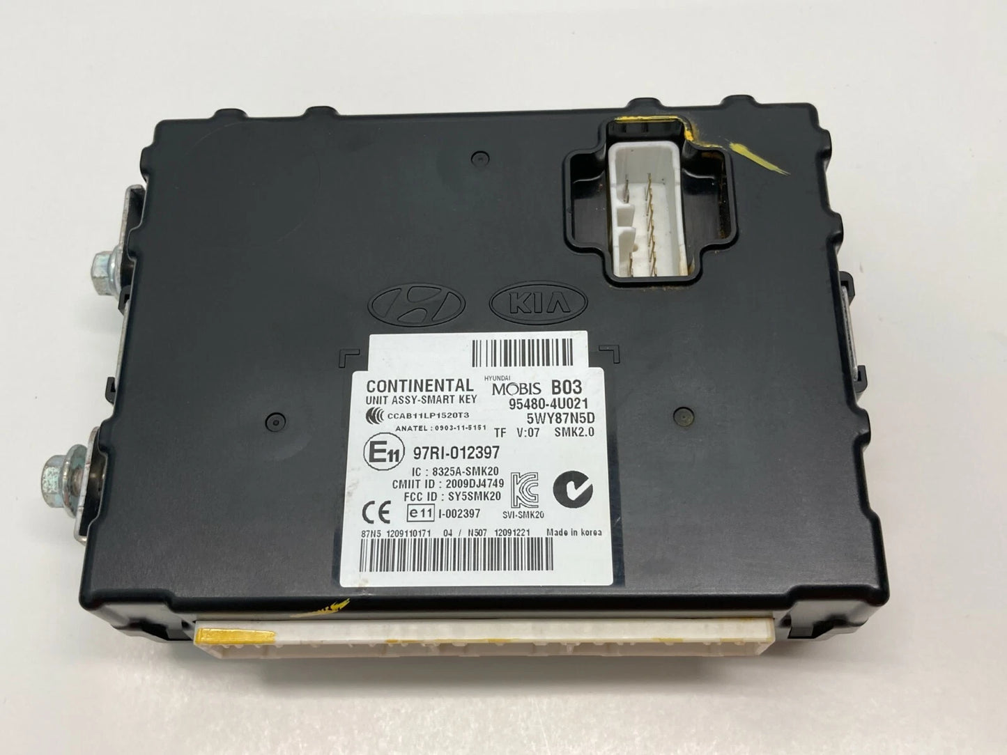 2011-2013 KIA OPTIMA HYBRID SMART KEY UNIT RECEIVER MODULE 95480-4U021 OEM