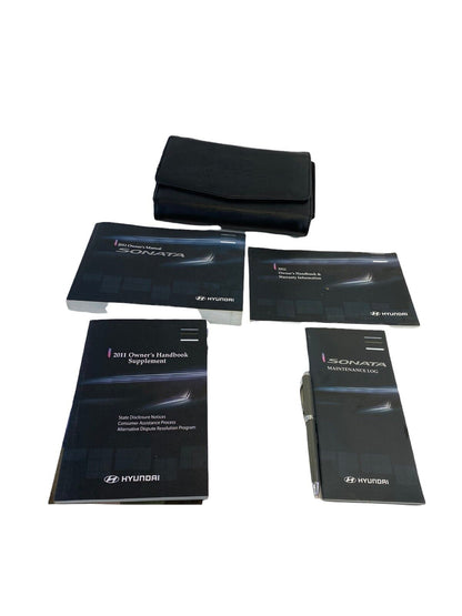 2011 Hyundai Sonata Owners Manual Information Guide Book Set w / Case OEM