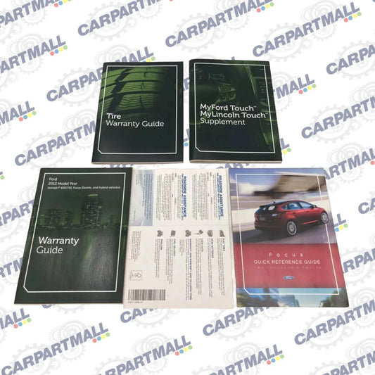 2012 12 FORD FOCUS WARRANTY GUIDE REFERENCE SUPPLEMET BOOKS SET W/ CASE OEM