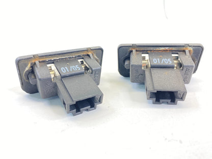 2003-2006 MERCEDES-BENZ E500 REAR LICENSE PLATE LIGHT LAMP SET PAIR A2118200756