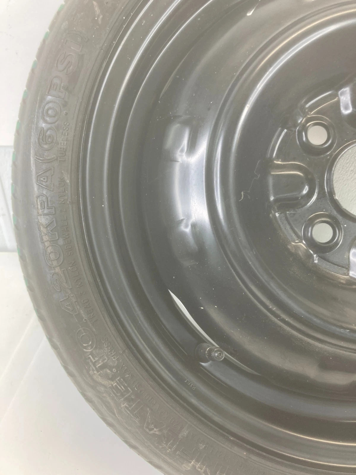 06-11 TOYOTA YARIS EMERGENCY SPARE TIRE COMPACT DONUT WHEEL T125/70D15 95M OEM