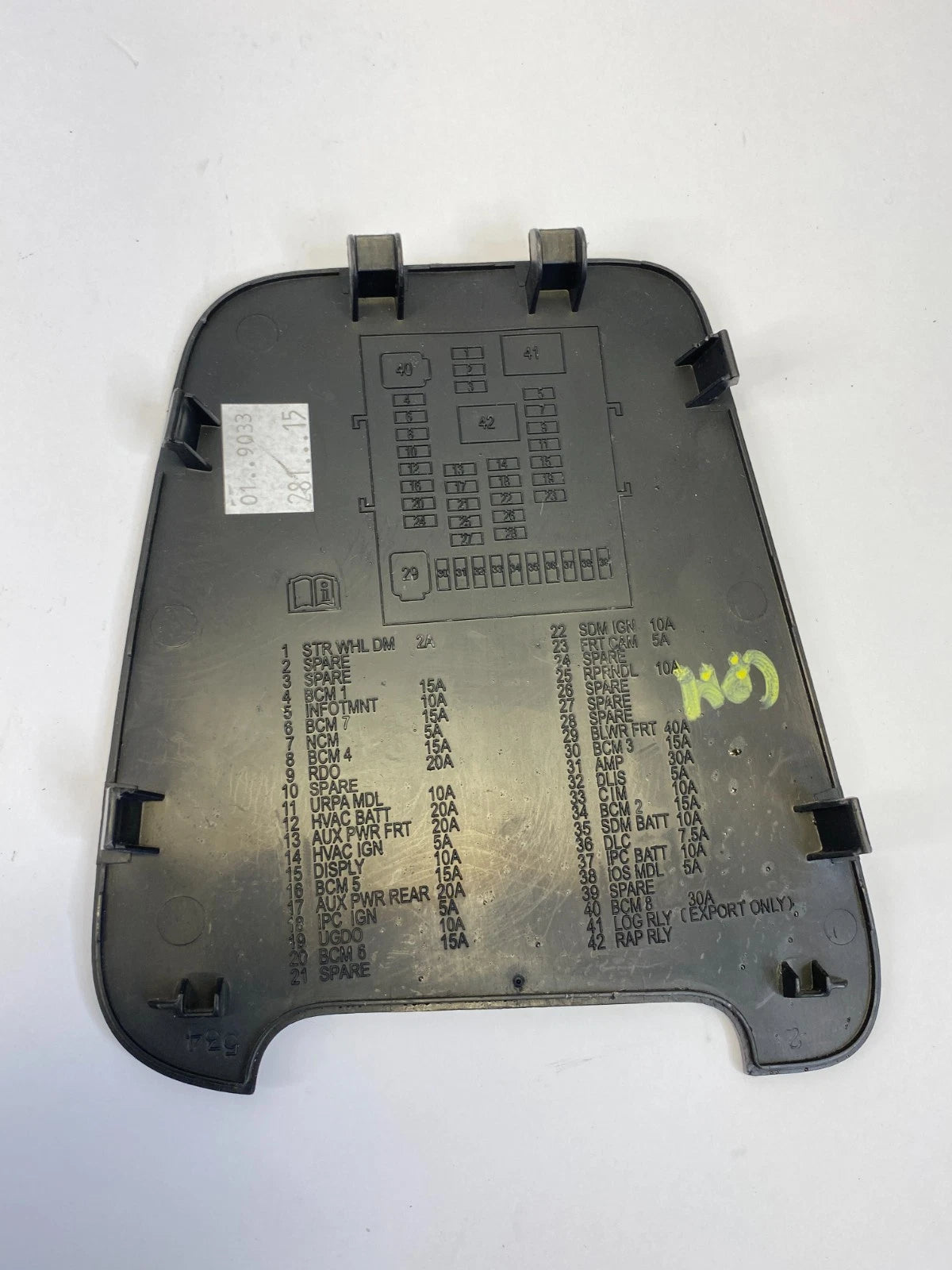 2010-2017 CHEVROLET EQUINOX DASH DRIVER SIDE INNER FUSE BOX DOOR LID COVER TRIM