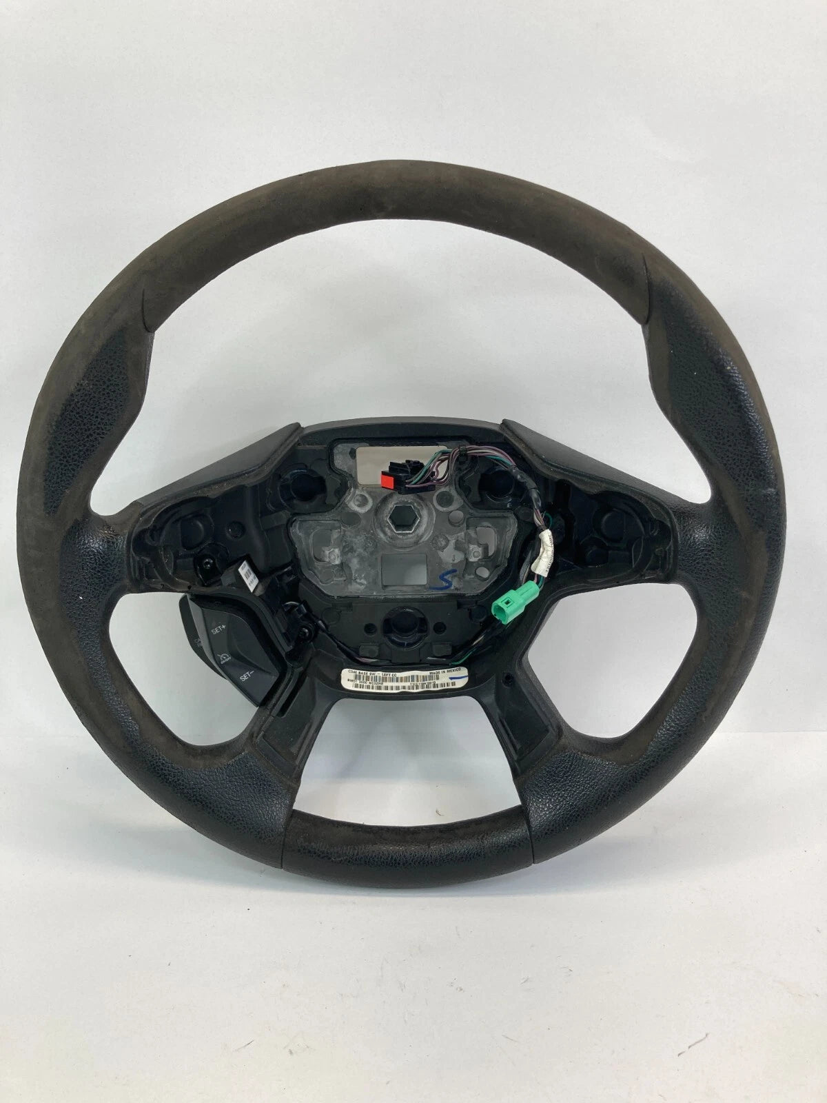 2012-2014 FORD FOCUS FRONT LEFT SIDE STEERING WHEEL W/ CRUISE CONTROL BM51-3600
