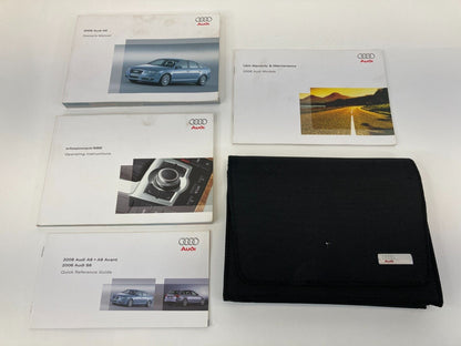 2008 Audi A6 Owners Manual Quick Reference Guide Book Set w/ Case OEM