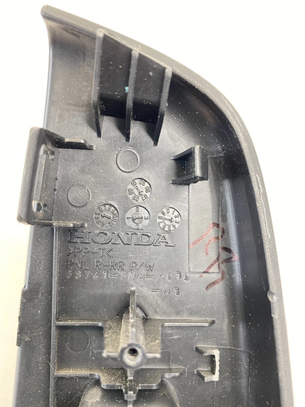 06-11 HONDA CIVIC SEDAN REAR RIGHT SIDE WINDOW SWITCH BEZEL 83741-SNA-A010M1