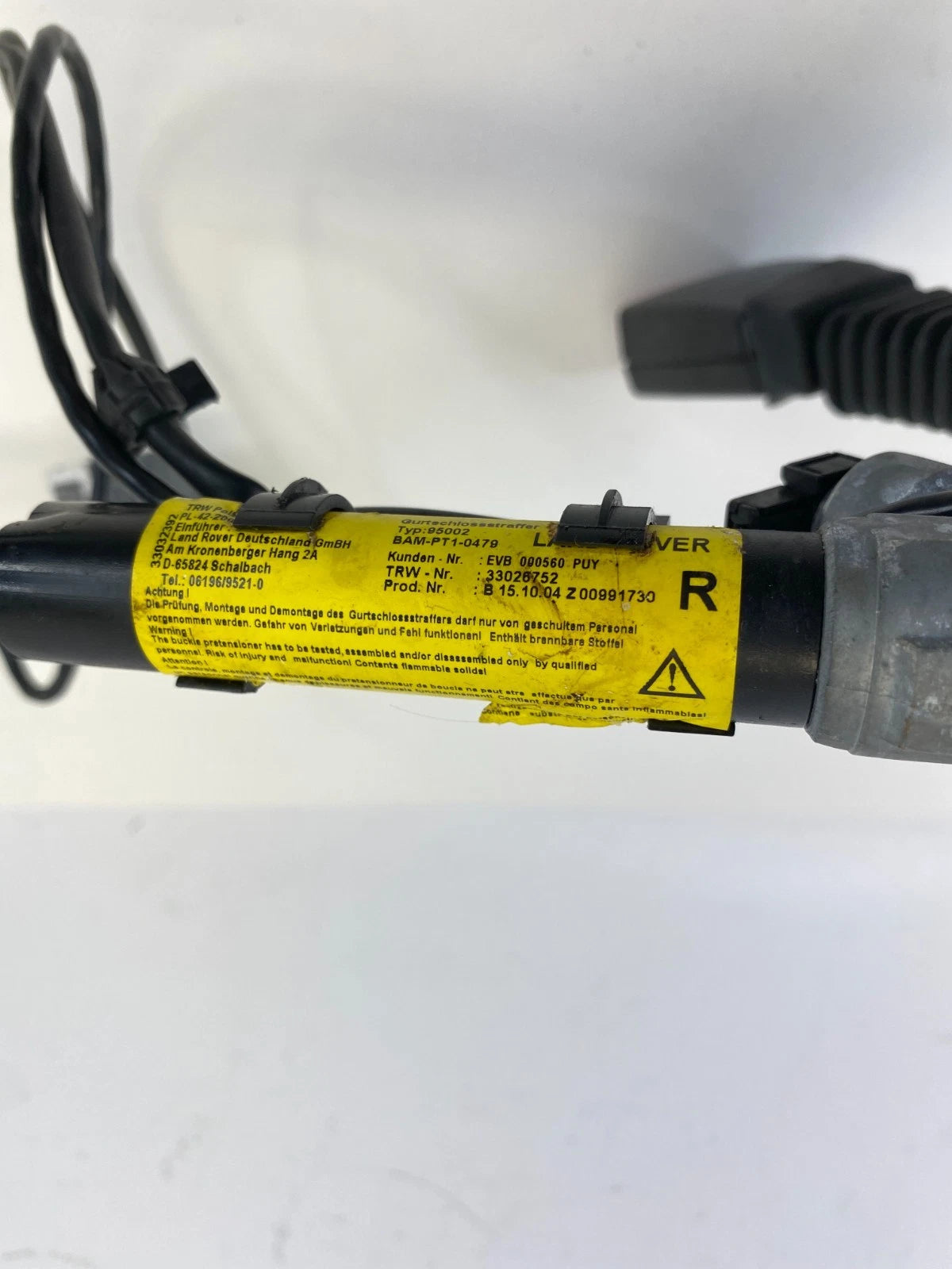 2003-2006 RANGE ROVER FRONT RIGHT PASSENGER SIDE SEAT BELT BUCKLE FR RH OEM