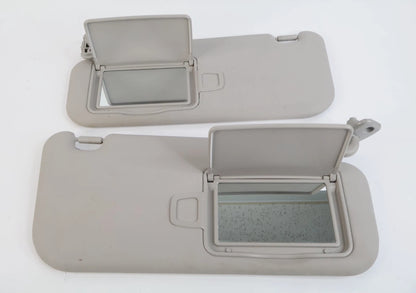 2010-2013 KIA SOUL WITHOUT SUNROOF RIGHT & LEFT SUNVISOR SUN VISOR SET GREY OEM