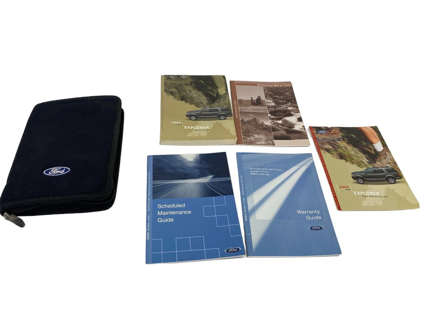 2004 Ford Explorer Owners Manual Warranty Maintenance Book w/ Case