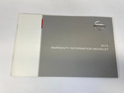 2012 NISSAN ALTIMA OWNERS MANUAL & WARRANTY INFORMATION SET KIT W/ CASE OEM